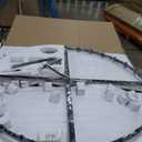 Knurldon Modern 60 inch Black Round Chandelier, Extra Large Chandeliers Crystal Chandeliers for Living Room, Large Wagon Wheel Chandelier for Foyer, Staircase, Entrance,Includes Bulb