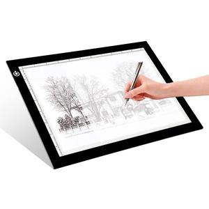 LitEnergy A4 LED Copy Board Light Tracing Box, Adjustable USB Power Artcraft LED Trace Light Pad for Tattoo Transferring, Drawing, Sketching, Animation, Stenciling, Diamond Art Painting Accessories (BLACK)