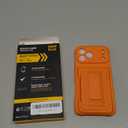 for iPhone 17 Pro Max Case Wallet with Card Holder (4-5Cards) +1 Privacy Screen Protector,[RFID Blocking][Kickstand][Military Drop Protection] Full Camera Protection Wallet Case for iPhone 17 Pro Max (Orange)