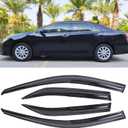Window Visor Tape-on Side Compatible with 2012-2017 Toyota Camry Window Visor Deflector Rain Guard Window Visors for Cars, Vent Deflector 4 pcs 94822