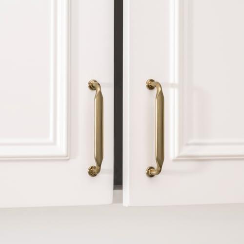 Franklin Brass Bar Adjusta-Pull 1-3/8-in to 4-in , 35 mm to 102 mm Center to Center Champagne Bronze Adjustable Rectangular Bar Drawer Pull 15 Pcs