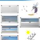 Camper Window - 27.6' W X 11.8' H, Shade & Screen, Push Window with Trim Kit for RV Caravan Trailer