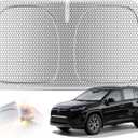 Helloleiboo Graphene Car Windshield Sun Shade 57" x 31" Foldable Car Sun Shade, Advanced Heat Absorption & UV Protection, Universal Fit for Cars, SUVs & Trucks