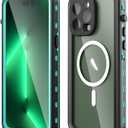 Nisso for iPhone 14 Pro Max Case Waterproof,Built-in 9H Tempered Glass Screen Protector [IP68 Underwater][14FT Military Dropproof][Real 360] Full Body Shockproof Phone Case 14 ProMax 6.7'' (Teal)