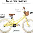 JOYSTAR Girls Bike for 2-12 Years Old Toddlers and Kids, 12" 14" 16" 18 20" Retro Style Kids Bike with Training Wheels, 18 20 Inch Children Bicycle with Kickstand
