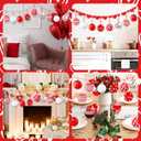 Riceshoot 12 Pcs Valentines Day Ball Ornaments 2.36 Inch Red Pink White Buffalo Plaid Decor Heart Balls Ornaments for Tree Valentine's Day Party Supplies Decorations (1.97 Inches/ 5 cm, Cute)