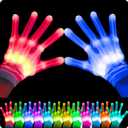 LED Light-Up Gloves for Kids Cool Toys for Boys 8-12 Girls Multi-Color Halloween Costume Accessory Parties Gifts (Medium)