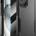 Diaclara Designed for iPhone 15 Case, [with Privacy Screen Protector] [Anti Spy] [Military Grade Drop Protection] Heavy Duty Full-Body Shockproof Phone Case, Black
