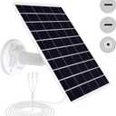 8W Solar Panel Built-in with SANYO 13200mAh Battery for Security Camera Outdoor, 3in1 Plug Charger Panel for Trail Hunting Camera, Support Emergency Power for Camping Hiking Lights, Phones, Tablet PC