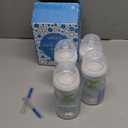 Dr. Browns Natural Flow Anti-Colic Options+ Wide-Neck Baby Bottles 5 oz/150 mL, with Level 1 Slow Flow Nipple, 4 Pack, 0m+