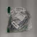 QCAA Extra Heavy Storm Door Chain Check, for Heavy Commercial Door, 20-1/2" Length Overall, Solid Brass Bracket Satin Chrome Plated, 304 Stainless Steel Hook, Grey Textured Vinyl Cover, 1 Pack