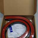 Duzzy 39 Inch Collapsible Shower Water Dam Shower Stopper Barrier and Retention System and Keeps Water Inside Threshold Dry and Wet Separation Suitable for Bathroom and Kitchen (Black)