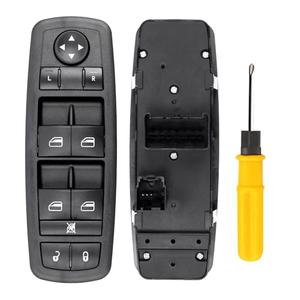 Master Power Window Switch, Driver Side 3 + 0 Pins, Replacement for 2008-2009 Chry-sler Town & Country, 2008-2009 Do-dge Grand Caravan, 4602535AC, 4602535AD, 4602535AE, 4602535AF, 4602535AG, 920-401
