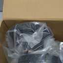 BOODVON Gate Wheel Gate Caster Kit with 1-5/8" Thru 2" Frames, 6 Inch Heavy Duty Gate Support Helper Wheel for Chain Link Fence Swing, Black, 1 Pack