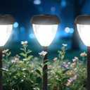 Ensenior 12-Pack Solar Lights Outdoor, Auto ON/Off 6500K LED Solar Garden Lights for Pathway, Yard, Patio, Walkway, Planter, Waterproof, Energy-Efficient Landscape Lighting