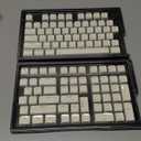 Gunmjo Golf Pudding PBT Doubleshot Keycaps for Gaming Keyboard with Cherry MX Switches, Spherical PBT Keycaps for Backlit Mechanical Keyboard, OEM Profile 111 Keys with 6.25U Space Bar, White Color