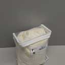 Waffle Weave Shower Curtain - Ivory Cotton Fabric Texture Heavyweight Shower Curtains for Bathroom,Washable,72Wx72L