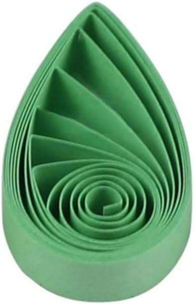 Pestal Green Tone Quilling Paper Strips 10mm Paper Quilling Strips for Crafts Colored Single Color Origami Paper Strips 0.4inch 120pcs Length 21inch Paper Filigree Strips