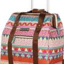 Lily Bloom Design Pattern Carry on Bag Wheeled Cabin Tote (On the Powl)