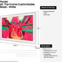 Samsung 65 The Frame Customizable Bezel (2025 Model), Magnetic, Quick and Easy Installation, VG-SCFF65WTBZA, Modern White, 65 Inch Pro