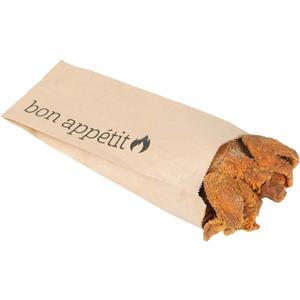 Restaurantware Bag Tek 4.5 x 11.6 Inch Foil Food Bags 100 Pint Size Hot Dog Wrappers - Greaseproof Non Vented Kraft Paper Hot Food Wraps Disposable For To Go Meals