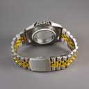 flat end 18mm 19mm 20mm jubilee with double button buckle stainless steel watch bracelet fit for rlx skx watch (2 tone gold)