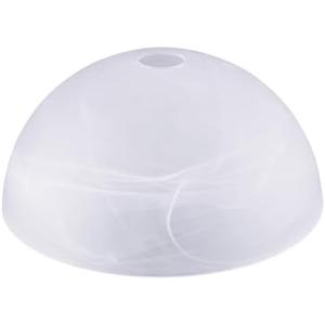 WEIYOUDJ Alabaster White Replacement Glass Shade for Medium Base Socket Floor Lamp, Torchiere Lamp, E26 Base, 1-5/8" Fitter, 12" Diameter x 5.5" Height