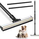 Bisenkud 4 FT Carpet Rake for Pet Hair - Dual Cleaning Way for Efficient Pet Hair Removal on Carpets, Sofas, and Car Seats