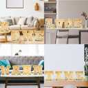 Letter Piggy Bank, Personalized Wooden Coin Banks, Large Wood Money Peny Bank for Adults (9", Alphabet B)