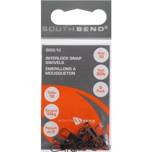 SouthBend Black/Strong/Durable Interlock Snap Swivel