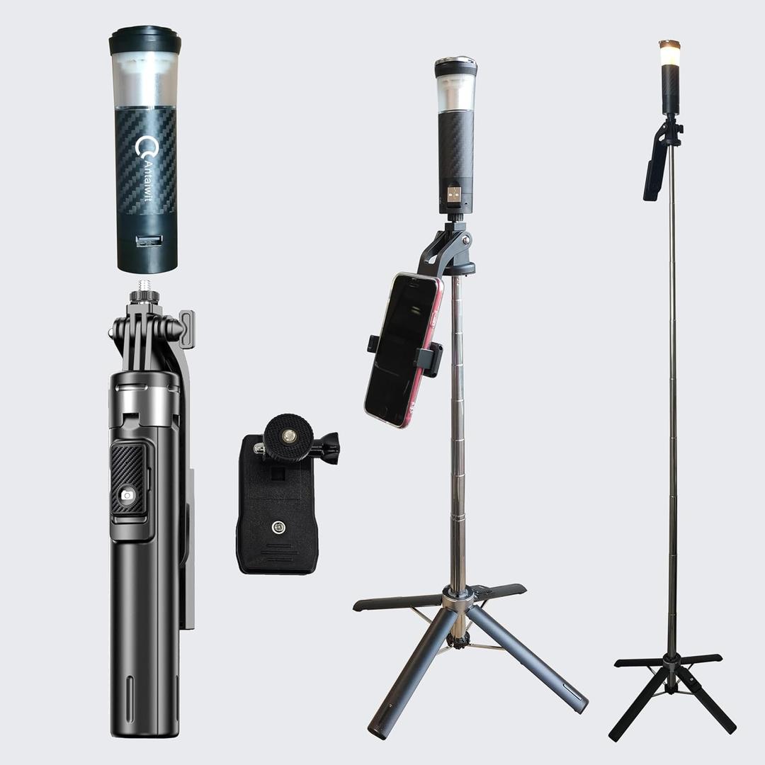 Camping Lantern, USB Rechargeable Magnetic Camp Flashlight, Mini Camp Light for Power Outages and Emergencies, Hiking(TD-A2-1)