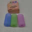 Impresa Silicone Feeding Bottle Covers for Baby - Compatible with Dr Brown Narrow Neck Glass Bottles - 3-Pack Multicolor 8 Oz - Glass Sleeves with Measurement Window & Textured Grip