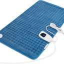 Heating Pad-Electric Heating Pads for Back,Neck,Abdomen,Moist Heated Pad for Shoulder,Knee,Hot Pad for Arms and Legs,Dry&Moist Heat & Auto Shut Off(Blue, 33''17'')