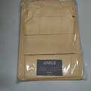 Juvale Felt Table Placemats Set of 8 for Dining Table and Kitchen Decor with Drink Coasters and Cutlery Pouches (Beige, 24 Pieces)