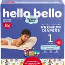 Hello Bello Dr. Seuss Babies Premium Diapers, Size 1, 82 Count: Softness & Protection for Sensitive Skin