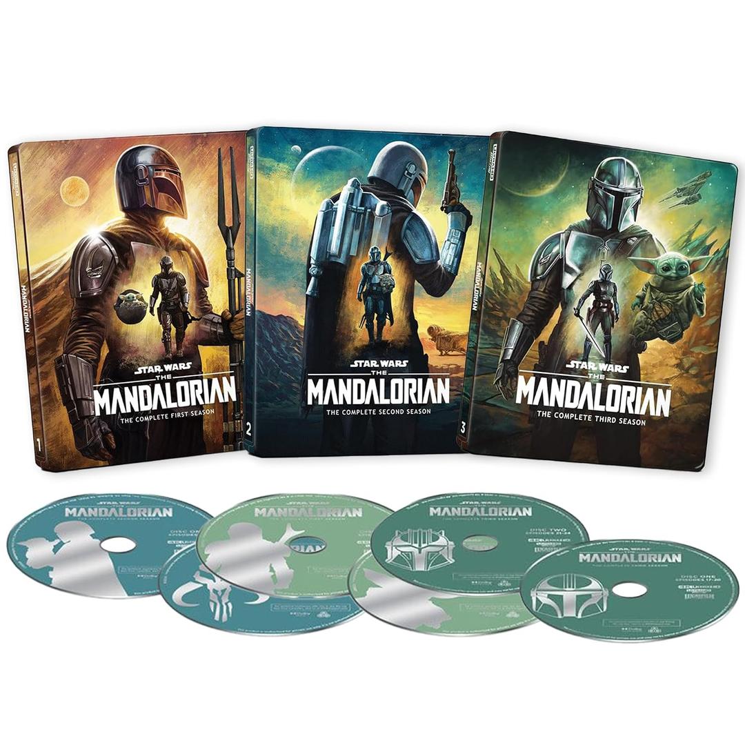 Star Wars - The Mandalorian Complete Series Limited Collectors Edition 4K Steelbook Collection: Seasons 1-3 - Containing Bonus Extra and Concept Art Cards, Blu-ray