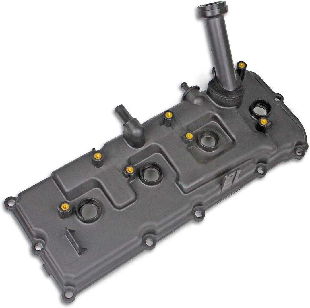 MITZONE Plastic Valve Cover Set Compatible with 2004-2016 Nissan Armada Pathfinder Titan NV2500 NV3500 Infiniti QX56 5.6L # 13264-ZE01A 13264-ZE00A