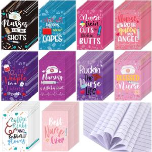 2 x Sabary 30 Pcs Nurse Notebooks Bulk 2026 Nurse Week Gifts Appreciation Mini Pocket Notepads Bulk for Medical Students Retirement Graduation Accessories Classroom Office Supplies