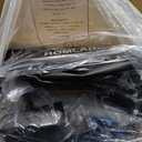 Upright Walkers for Seniors, Stand Up Rollator Walker with Adjustable Padded Armsupport & Seat, Folding Rolling Walker with 8'' Wheel Suitable for All Terrain, Red