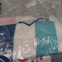 Exclusivo Mezcla 4 Pack Large Quick Dry Beach Towels, Microfiber Sandfree Cabana Stripe Pool Bath Swim Towel with Bag, Lightweight and Thin (Multi, 30x60 Inches) (Multi-green/Purple/Navy/Brown)