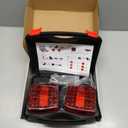 Wireless Trailer Lights Magnetic, Upgrade Rechargeable Wireless Trailer Tow Lights LED Kit, IP65 Waterproof, 10-Hour Battery Life, 100 FT Signal Synchronization for Towing Truck Camper RV Boat