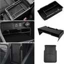 Karltys 3PCS CRV Center Console Organizer for Honda CR-V 2023-2025 2026 Accessories, CRV Hybrid Armrest Organizer Tray, Hidden Storage Box ABS Material