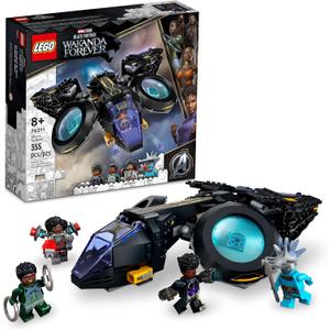 LEGO Marvel Shuri's Sunbird, Black Panther Aircraft Buildable Toy Vehicle for Kids, 76211 Wakanda Forever Set, Avengers Superheroes Gift Idea