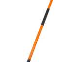 Nohovu Garden Rake - 14 Tine Heavy Duty Rake with 58 Inch Fiberglass Handle