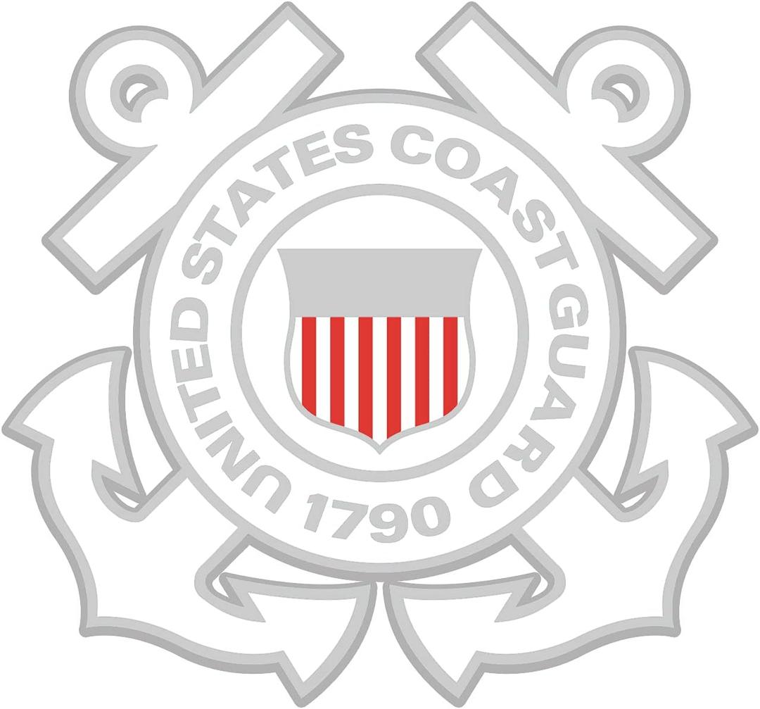 US Coast Guard Medallion  2.5 Inches  USCG Emblem - Veteran Owned Business