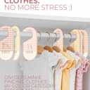 Baby Clothes Organizer - Pink Baby Closet Dividers for Nursery Decor, Storage & Organization - 8 Size Closet Dividers for Hanging Clothes, Gender Neutral Nursery Must-Haves & Accessories