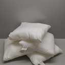 Trendy Home 18x18 Throw Pillow Insert (Set of 4, White) Bed and Couch Pillows Stuffer Hypoallergenic Decorative Home Indoor Outdoor Sofa Pillow Filler (Machine Wash, 4 Pack)