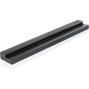 Vinyl Record Wall Mount - an Elegant Display Ledge Made from Solid Wood - This Vinyl Record Shelf Will Hold Records of Any Size Wood (Black)