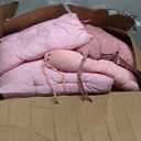 Extra Large Outdoor Picnic Blanket with Table Runner and Floor Pillow Cushion for Picnic Wedding Birthday Baby Shower Backyard Decor(71 x 150'',Pink,15 Pcs)