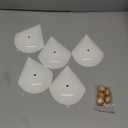 yarlung Lazy Susan Divided Serving Dishes Appetizer Tray, 5 Removable Ceramic Snack Bowls with Lids and Bamboo Platter, Relish Tray Nuts Dishes for Chips, Fruits, Candy